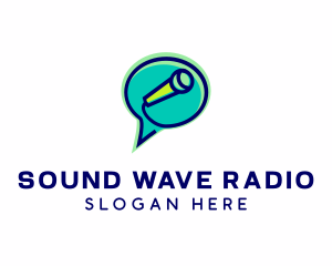 Radio Station - Chat Mic Podcast Station logo design