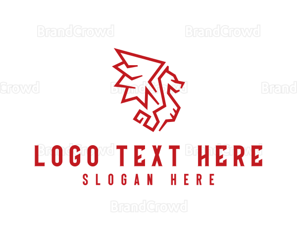 Beast Dragon Character Logo