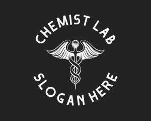 Chemist - Medical Caduceus Emblem logo design