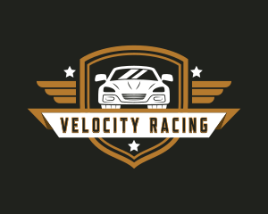 Car Race Shield logo design