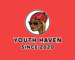 Teenager - Hip Hop Woman logo design