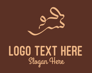 Ribbon - Rabbit Hare Ribbon logo design