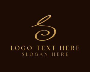 Letter S - Gold Luxury Letter S logo design