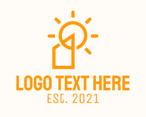 Structure - Orange Solar Tower logo design