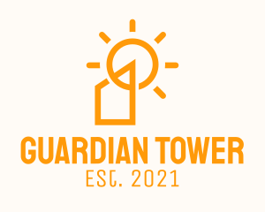 Orange Solar Tower  logo design