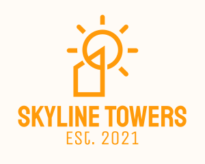 Orange Solar Tower  logo design