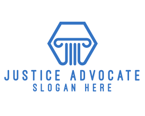Prosecutor - Financing Pillar Column logo design
