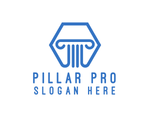 Pillar - Financing Pillar Column logo design