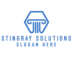 Financing Pillar Column logo design