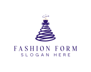 Fashion Gown Model logo design