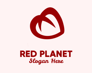 Red Heart Drawing logo design