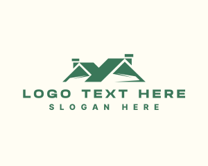 Remodeling - Residential Roofing Renovation logo design