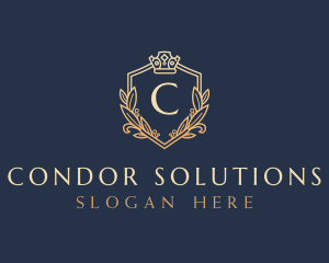 Luxury Shield Crown logo design