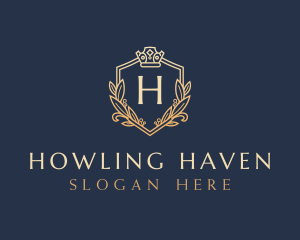 Luxury Shield Crown logo design