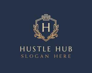 Luxury Shield Crown logo design