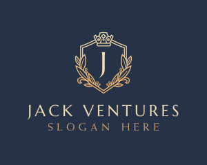 Luxury Shield Crown logo design