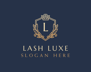 Luxury Shield Crown logo design