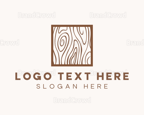 Wood Grain Texture Logo