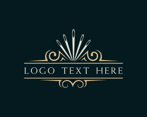 Tailor - Needle Seamstress Stitching logo design