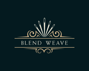 Needle Seamstress Stitching logo design