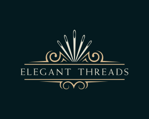 Needle Seamstress Stitching logo design