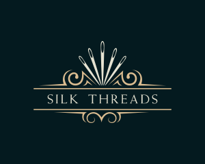 Needle Seamstress Stitching logo design