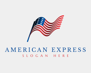 USA American Flag logo design