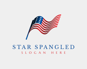 USA American Flag logo design