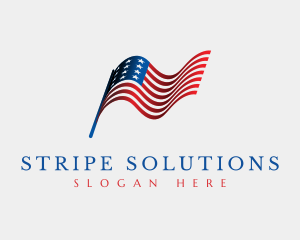 USA American Flag logo design