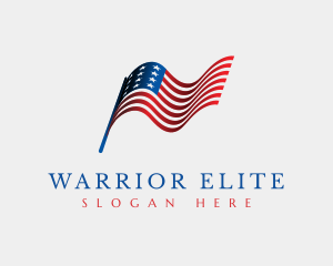 Republican - USA American Flag logo design