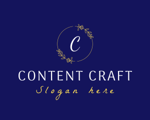 Elegant Wreath Lifestyle Boutique logo design