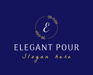 Elegant Wreath Lifestyle Boutique logo design