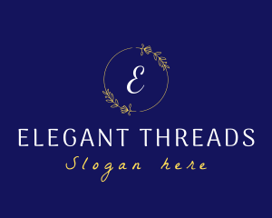 Elegant Wreath Lifestyle Boutique logo design