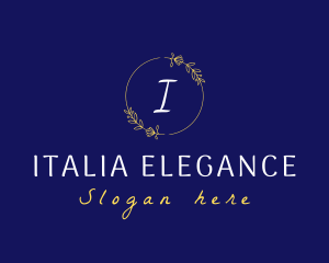 Elegant Wreath Lifestyle Boutique logo design