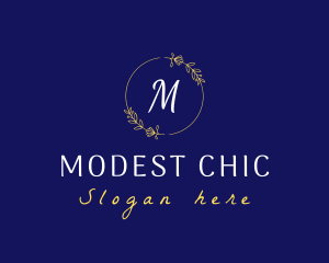 Elegant Wreath Lifestyle Boutique logo design