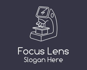 Microscope - Science Microscope Laboratory logo design