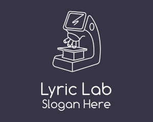 Science Microscope Laboratory logo design