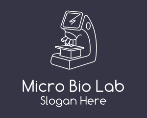 Science Microscope Laboratory logo design