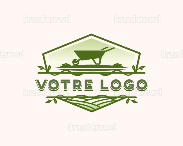 Wheelbarrow  Lawn Garden Logo