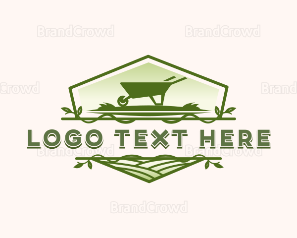 Wheelbarrow  Lawn Garden Logo