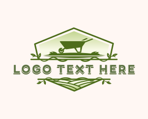 Environment - Wheelbarrow  Lawn Garden logo design