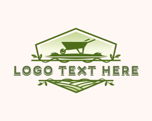 Wheelbarrow  Lawn Garden Logo