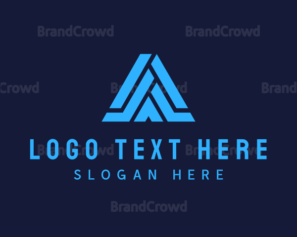 Modern Letter A Tech Business Logo