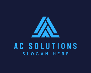 Modern Letter A Tech Business logo design