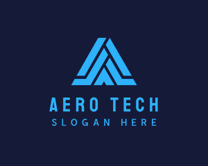 Modern Letter A Tech Business logo design