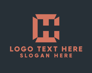 Global Solutions - Packaging Box Letter H logo design