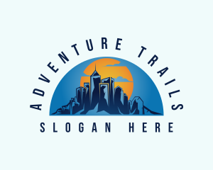 City Mountain Tour logo design