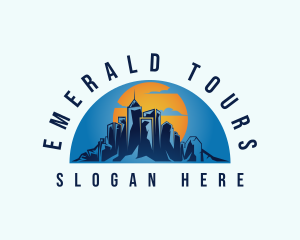 City Mountain Tour logo design