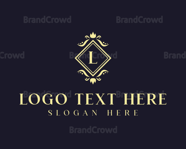 Floral Wedding Planner Decor Logo