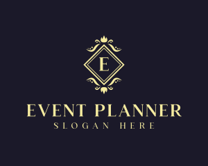 Floral Wedding Planner Decor logo design